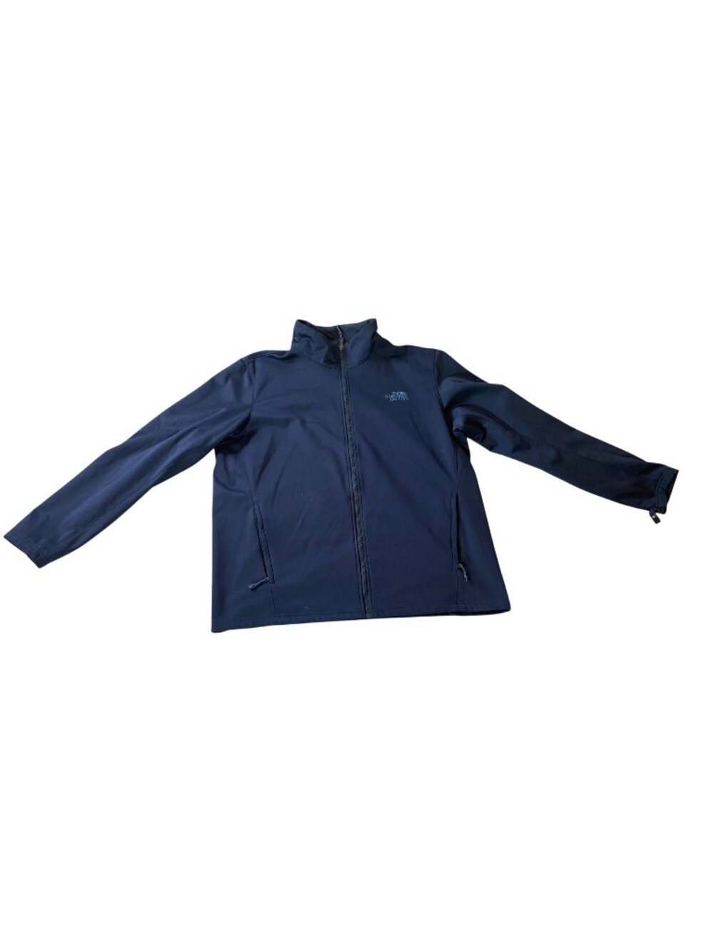 The North Face Mens Navy Full-Zip Fleece Jacket XL Polyester Lightweight Outdoor - Picture 1 of 11